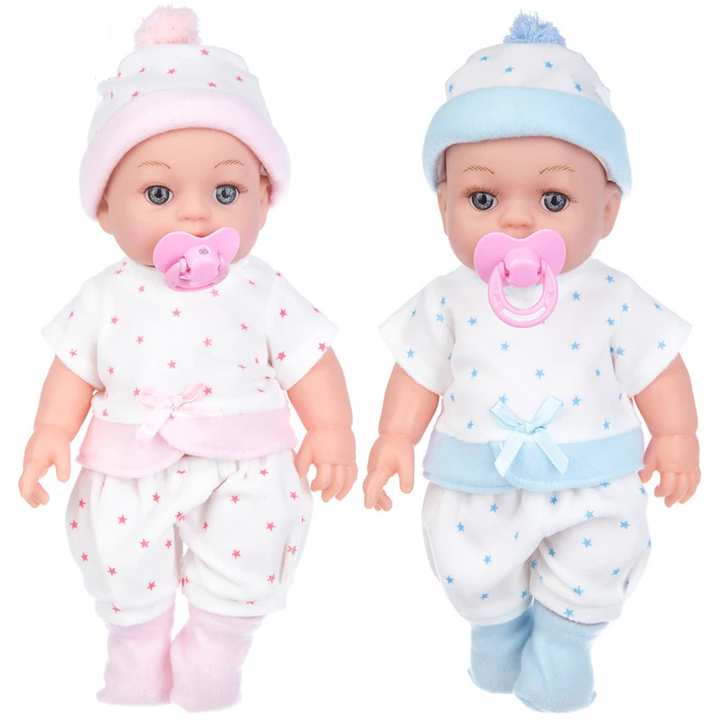 

New Fashion 12 Inch White Baby Fashion Change Doll Doll Family Toy Baby Rebirth Doll Children‘s Toy