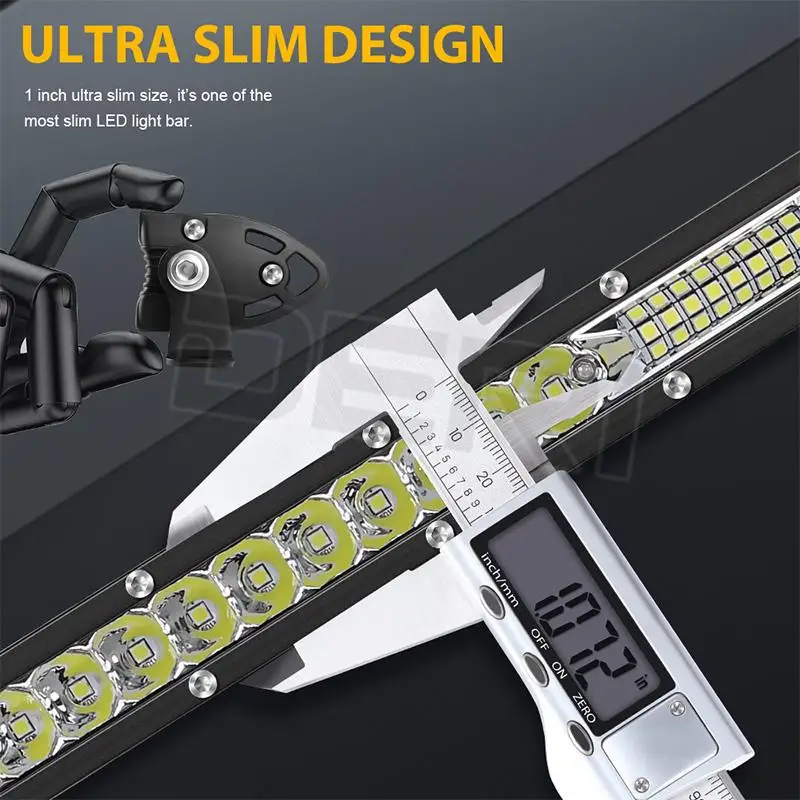 ULTRA SLIM 10" 20" 30" СВЕТОДИОДНЫЙ БАР 12В 24В КОМБИНИРОВАННЫЙ СПОТ ФЛУД ДРАЙВИНГ РАБОЧИЙ СВЕТ ДЛЯ ДЖИПОВ ГРУЗОВИКОВ ТРАКТОРОВ ОФФ.