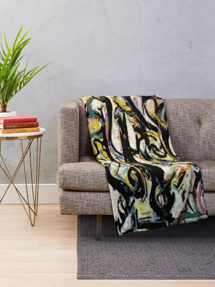 Jackson Pollack | Настенное одеяло тепловое мягкое большое искусственное