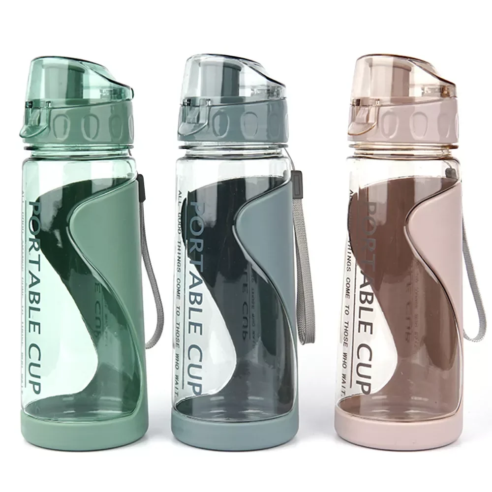 

Water Bottles Gym Leak-proof Drop-proof Portable Shaker Mug Outdoor Travel Kettle Plastic Drink Water Cup BPA Free 2021