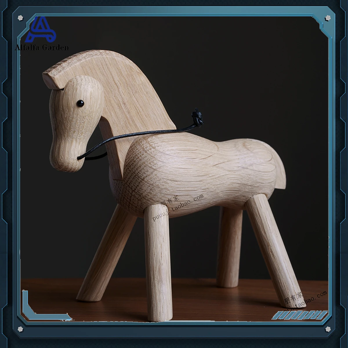 

Solid Wood White Horse Model Home Decor Office Creative Birthday Gift Send Boyfriend Handmade Wooden Figurine Artifact