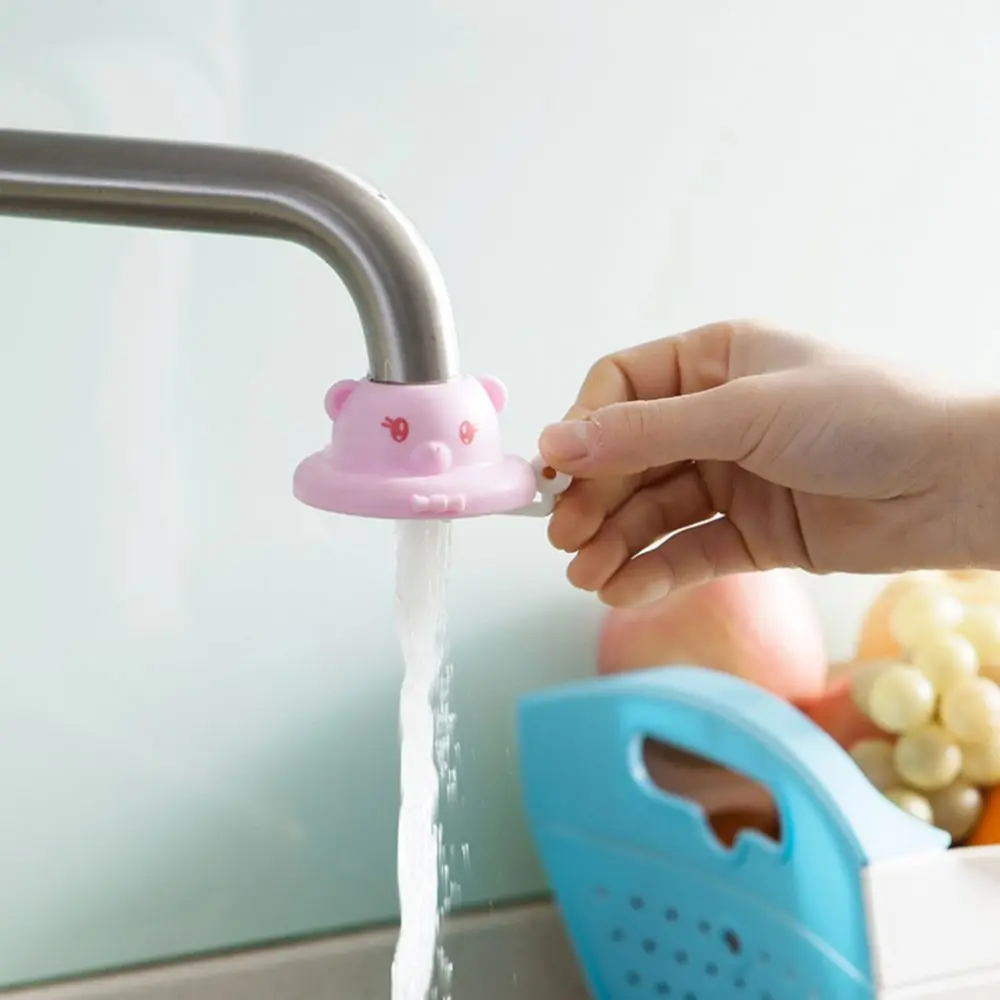 360 Degree Rotating Cartoon Water Strainers Kitchen Faucet Saving Water Sprayers Quality Colanders Water Saving Faucet