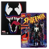 hasbro original 6 inch marvel legends spider man animation retro packaging series venom action figure collection venom sdcc new