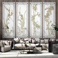 custom 3d photo plum orchid bamboo chrysanthemum frame mural living room bedroom sofa background wall decor non woven wallpaper
