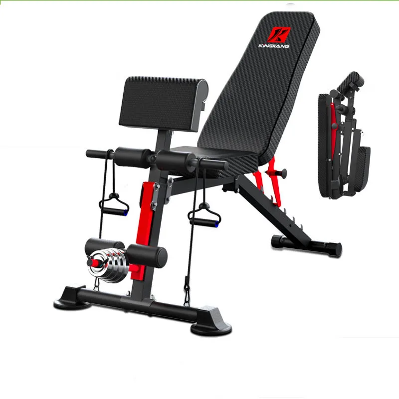 

Household Adjustable Dumbbell Stool Foldable Sit Up Board Flying Birdl Abdominal Muscle Push Bench