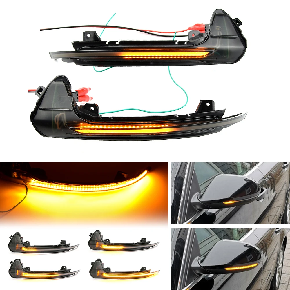 

For Audi A6 C7 C7.5 4G S6 LED Dynamic Turn Signal Light Car Side Wing Rearview Mirror Blinker Indicator
