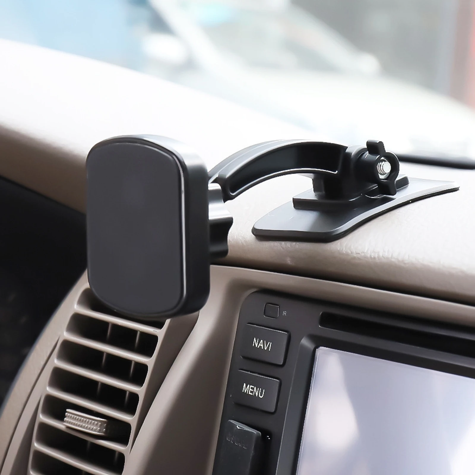 

Universal Car Magnetic Phone Adjustable Holder Dashboard Mount Dash Magnet Bracket 360 Degree Rotating Paste Mobile Phone Stand