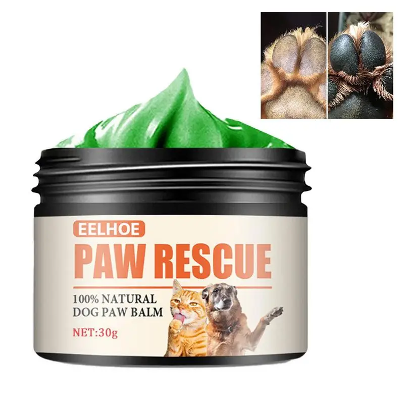 

Paw Rescue Balm 30g Dog Paw Protection For Hot Pavement Pets Nose Elbow Cream Butter Soother For Dry Paws & Nose Heals Cracks