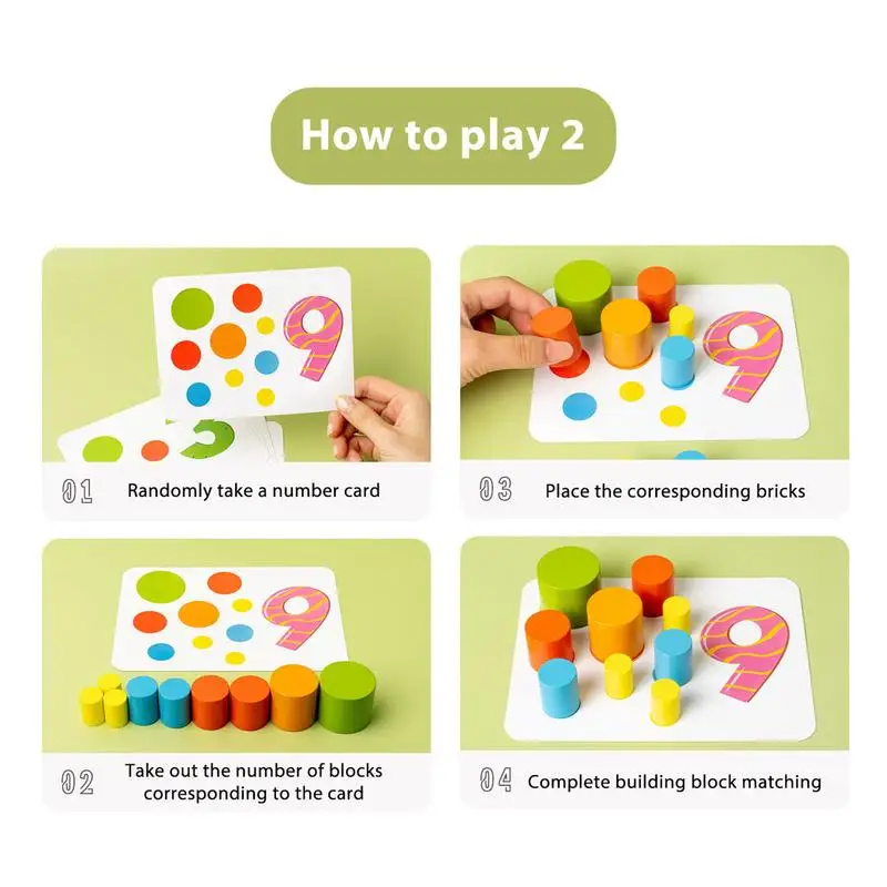 Drewniane klocki do układania w stosy i równoważenie Gra Montessori Zabawki edukacyjne Nauka wieku przedszkolnym