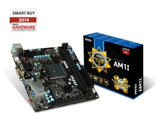 

MSI Orginal AMD AM1 Socket Athlon Sempron APU Mini-ITX Motherboard AM1I