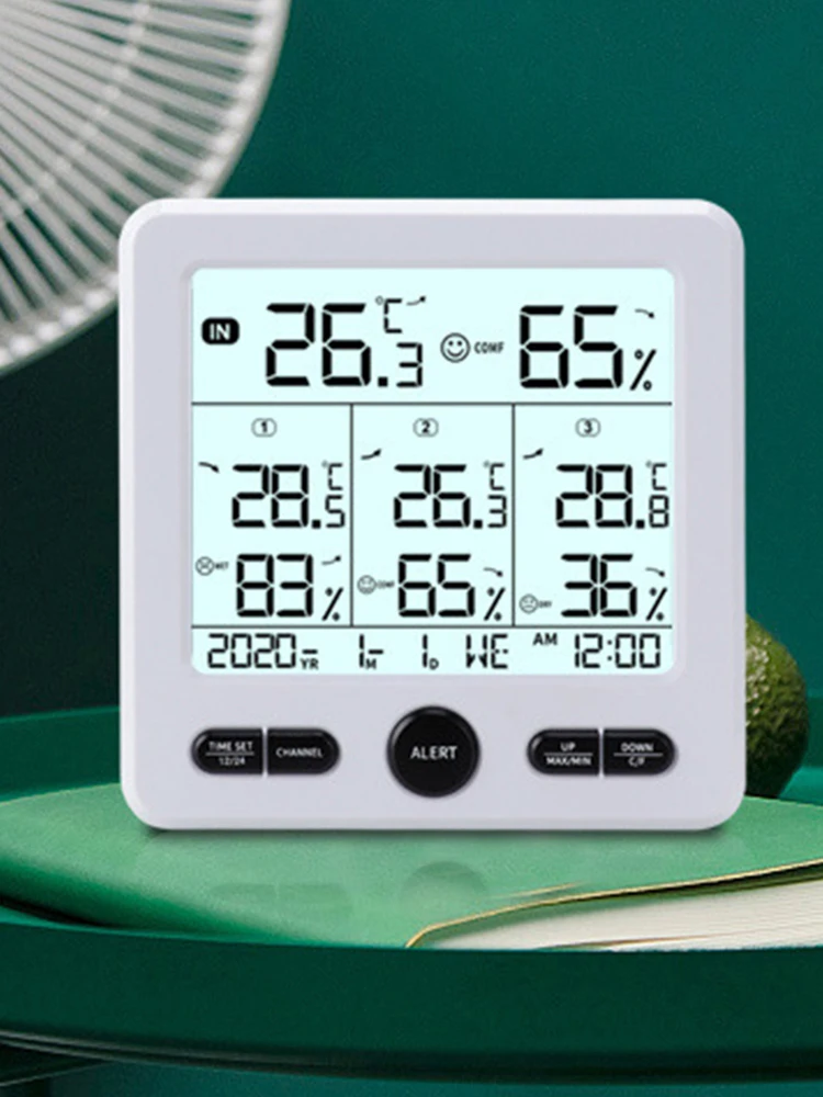 

Wireless LCD Electronic Digital Temperature Humidity Meter Thermometer Sensor Hygrometer Gauge indoor and outdoor Multiple Uses