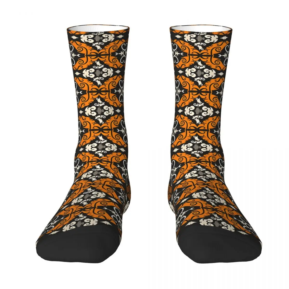 Зимние носки унисекс Dayak с этническим узором теплые Happy Socks уличный стиль