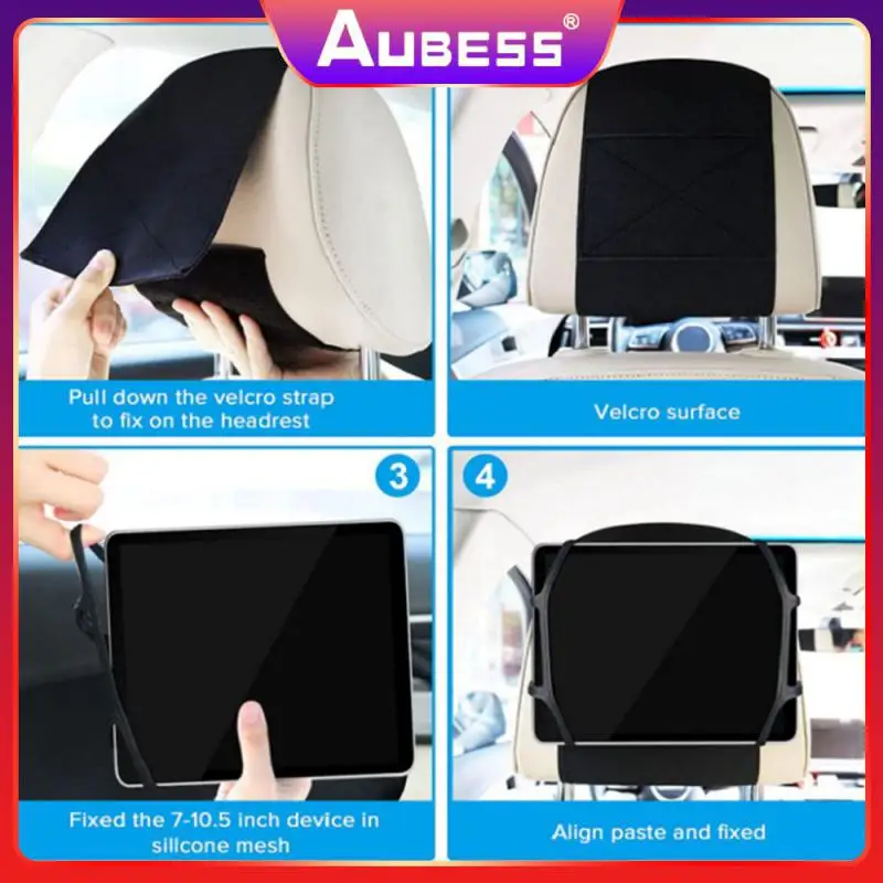 

Rear Seat Bracket Free Hands Silica Gel Car Back Seat Bracket Tablet Stand Easy To Use Car Headrest Tablet Support Car Holder