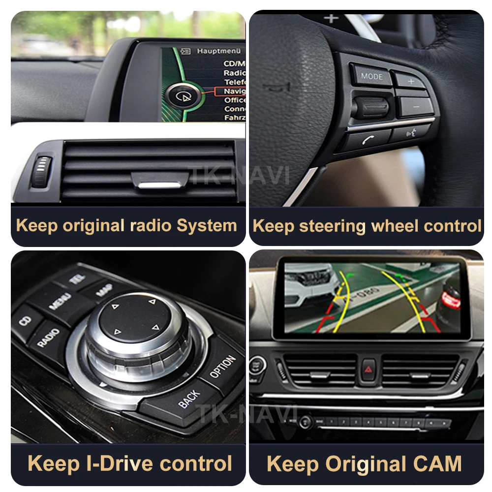 12.3 Inch ID8 Android 13 Carplay Auto Car DVD Radio GPS Navigation Multimedia Player For BMW 5 Series GT F07 2009 - 2017 CIC NBT