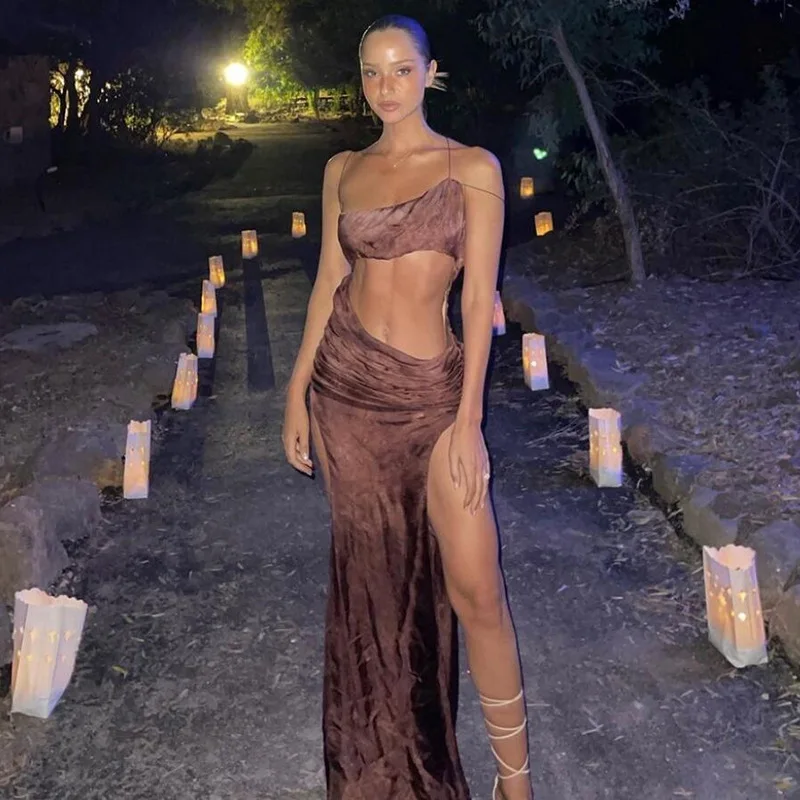 

Женское вечернее платье макси с открытыми плечами, открытыми плечами и рюшами