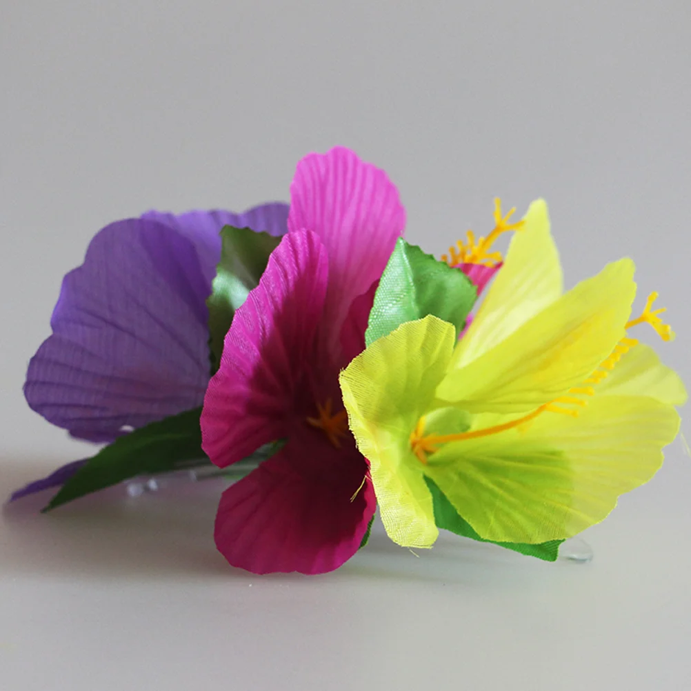 

12pcs Hawaii Hibiscus Flower Hair Clips Flower Barrette Hair Hair Accessories for Women Girls