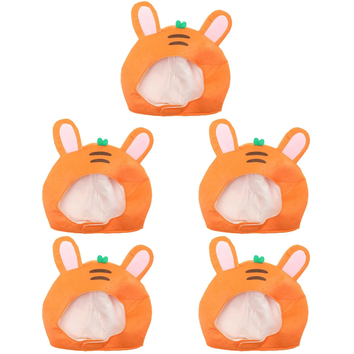 

5x Rabbit Carrot Woman Bunny Headdress Hat Bunny Costume Rabbit Costume Plush Bunny Hat Rabbit Hat Bunny Hat