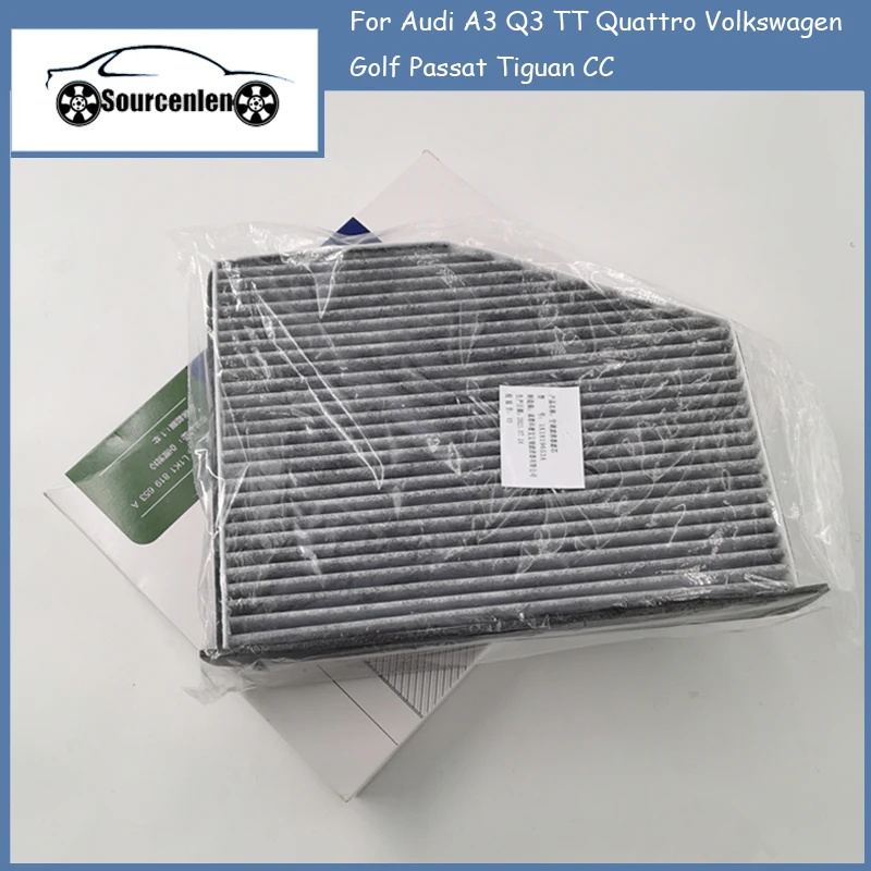

Автомобильный воздушный фильтр для салона Audi A3 Q3 TT Quattro Volkswagen Golf Passat Tiguan CC 1K0819644 1K1819653B