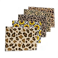 leopard pattern print twill fabric patchwork for quilt tissue kids home textile sewing doll dress curtain 50145cm