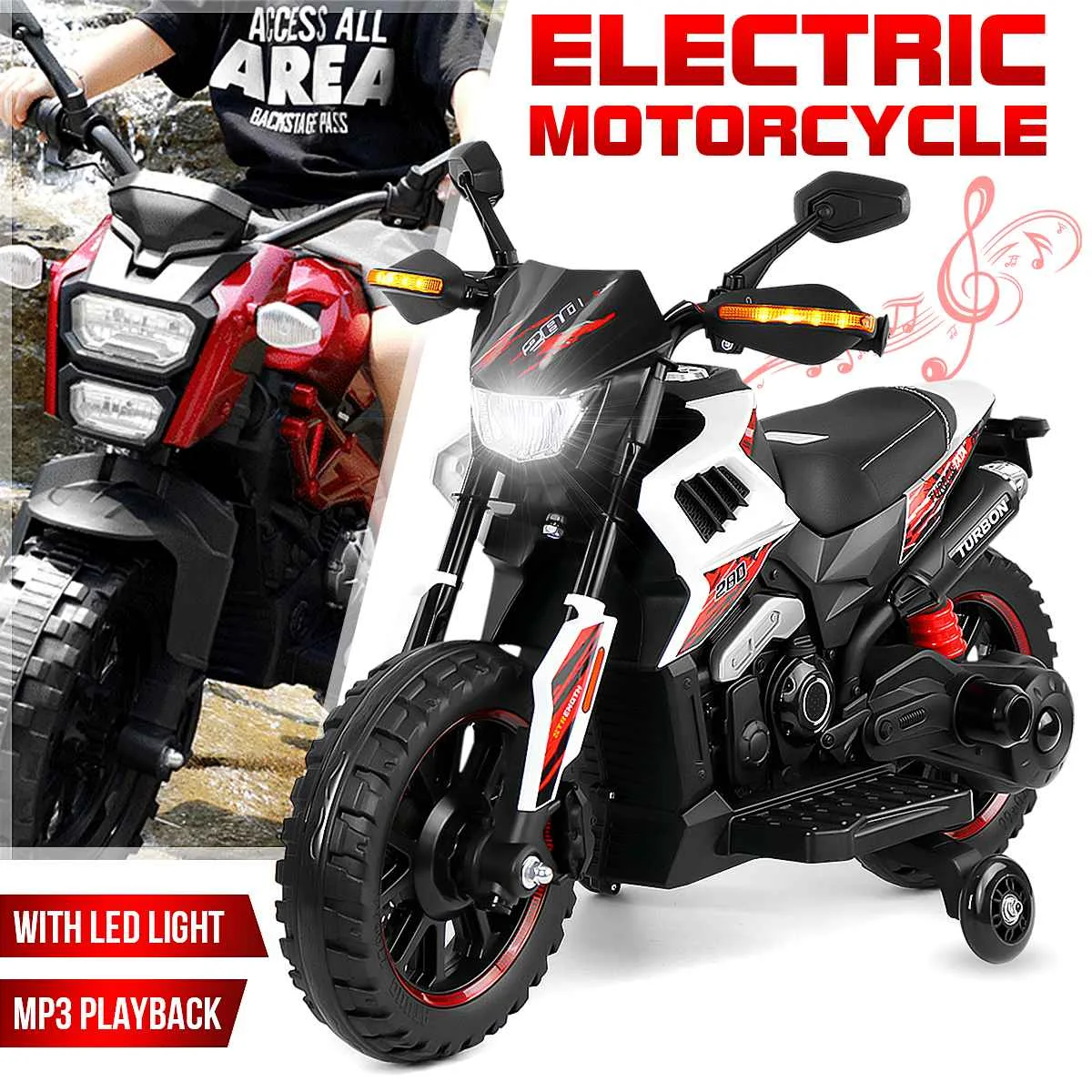 

Electric Car For Children's Electric Motorcycle Ride On Toys Boys Baby Large Battery Ride on Motorbike For Children's Gifts