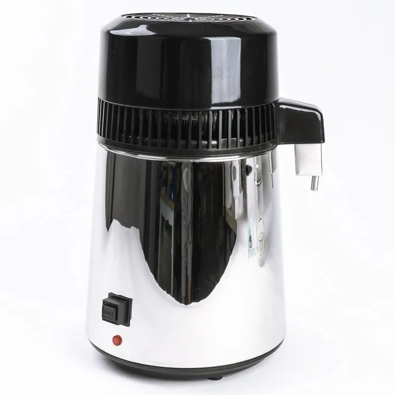 DIVEDEER Dental Water Distiller Stainless Steel Oral Sterilisation Filter Laboratory Purifier 4L Large Capacity Home