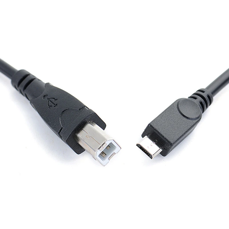 

Кабель OTG для передачи данных Micro USB папа-USB Тип B для мобильных планшетов, принтеров, 1 м, коннектор 2: стандартный B тип «папа»