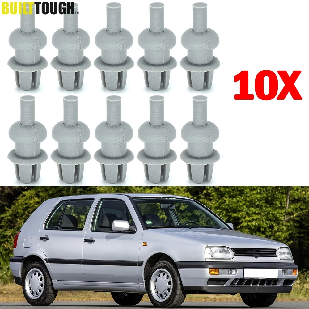 

10x автомобильные зажимы для полки для посылок для VW Jetta A2 GOLF 2 3 MK2 MK3 POLO 6N 191867775A 01C, держатель для вешалки для багажника