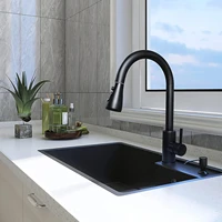 kitchen gold black sink multifunction faucet quality 304 stainless steel faucet mixer pull out sprayer faucet
