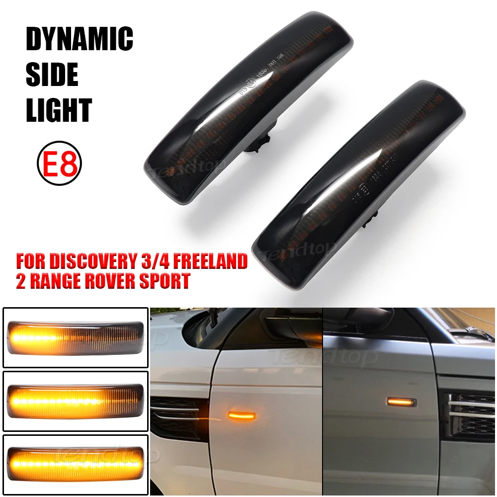 

Динамический светодиодный боковой светильник для Land Rover Range Rover Sport Discovery 3 4 Freeland 2