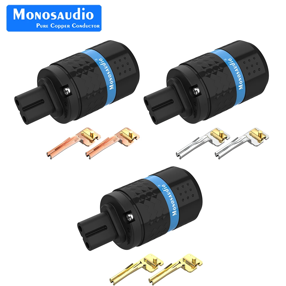 Высококлассный штекер Monosaudio F180/2/4/6 8 IEC гнездовой разъем из чистой меди с