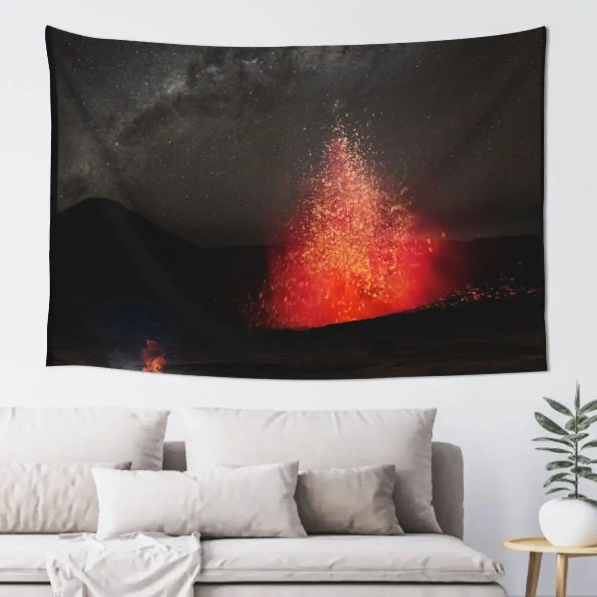 Гобелен Кilauea Volcano Eruption Under The Stars