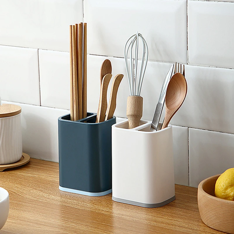 

Plastic Chopstick Rack Spoon Fork Cutlery Holder Kitchen Tableware Drainer Dish Storage Organizer Drying Shelf Home Kitchenware
