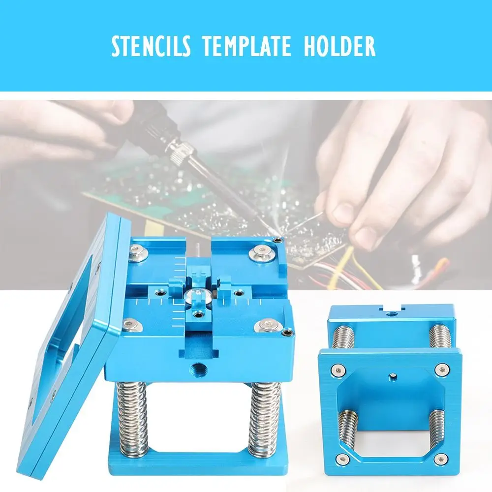 

Набор для реболлинга BGA с ручкой, многофункциональный трафарет 90*90 мм для посадки, держатель шаблона, сварочные аксессуары