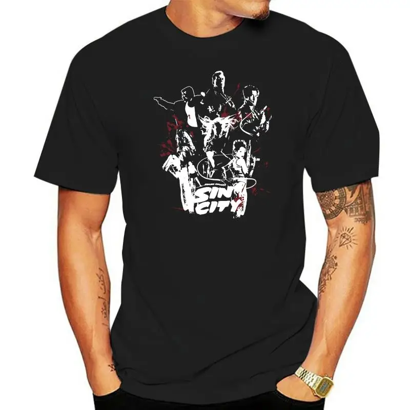 

Herren T Shirt Sin City Logo Black Indiego S Men High Quality Custom Printed Tops Hipster Tees