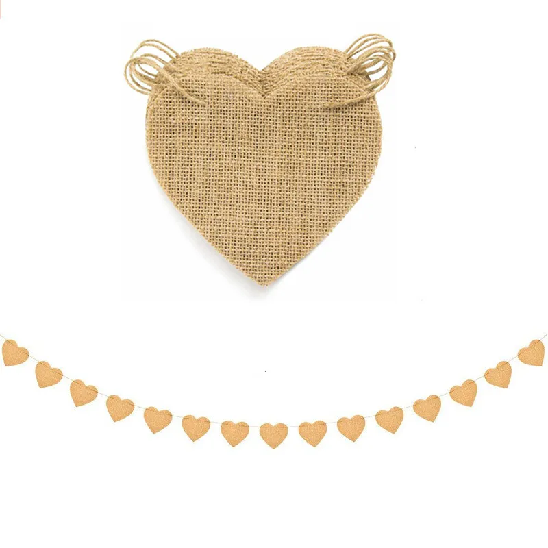 

Флаги из джута в деревенском стиле, 8 м, 30 шт., 1 комплект