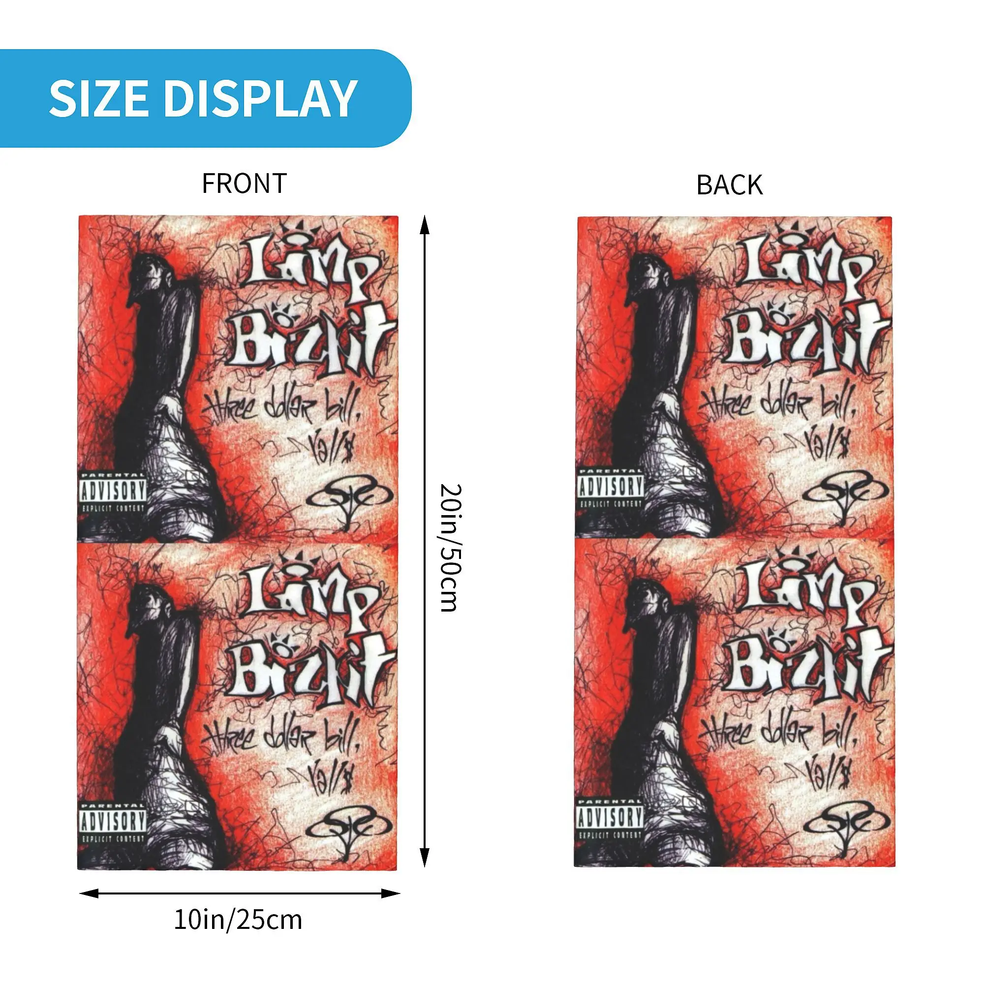 Изготовленные на заказ Bizkits Rap Rock Roll Limps классическая брендовая бандана теплая для