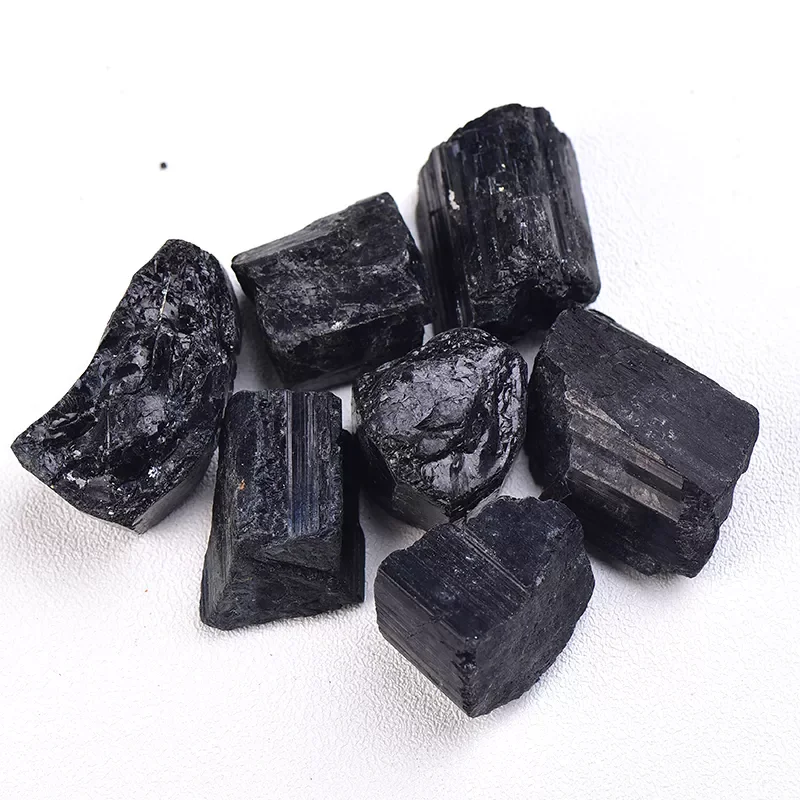 

Natural Black Tourmaline Gravel Raw Gemstone Mineral Specimen Irregular Crystal Healing Advanced Collection Eliminate Magnetism