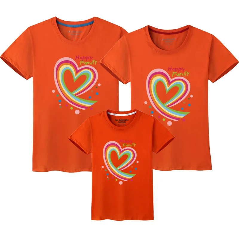 

Love Print Daddy Mommy Daughter Son Baby Family Matching Clothes Cotton Family Look Dad Mom and Me Kids Tshirts Baby Clothes