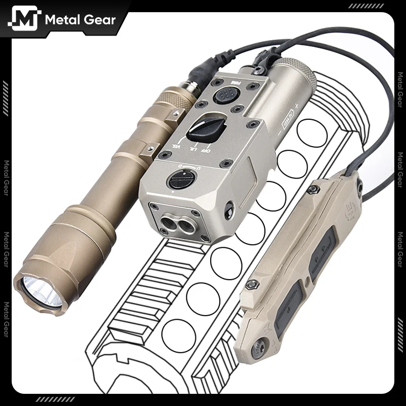 WADSN Металл CQBL-1 Красный Зеленый Синий Точечный лазерный указатель Индикатор