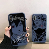 naruto sasuke kakashi gaara phone case for iphone 13 12 mini 11 pro xs max x xr 7 8 6 plus candy color blue soft silicone cover