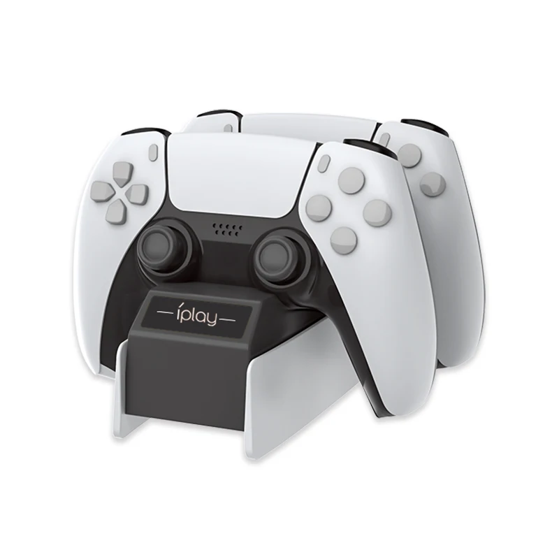 

2600ma Charger Portable Elements For Play Station 5 Dual Controller Charging Cradle Dock Station Game Playing For Ps5 5v New Usb