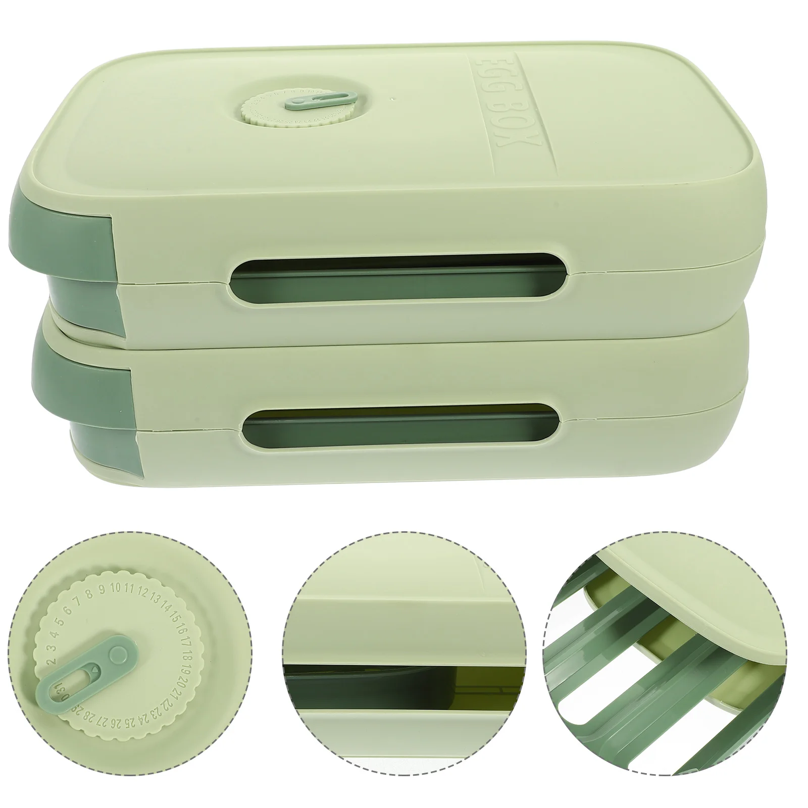 

Egg Holder Fridge Refrigerator Box Storage Drawer Tray Organizer Bins Container Traysfor Bin Stackable Shelf Dish Skelter Plate