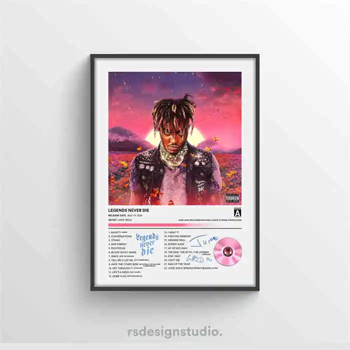 

Холст с изображением обложки альбома Juice WRLD