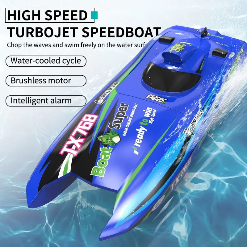 Tx768 2.4g Turbojet Высокоскоростная Радиоуправляемая Лодка С Дистанционным Управлением