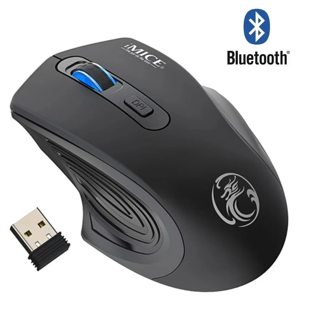 Мышь компьютерная беспроводная аккумуляторная с поддержкой Bluetooth бесшумная |