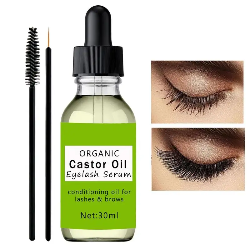 

New Eyebrow Eyelash Growth Oil 30ml Natural Castor Oil Eyelashes Growth Essential Oil Thick Longer Nourishing Enhancer