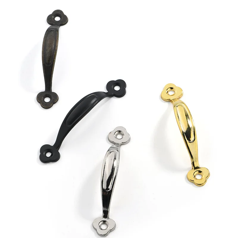 

5pcs Vintage Cabinet Handles Antique Drawer Pulls Wooden Box Handle Jewelry Storage Box Handle 80mm