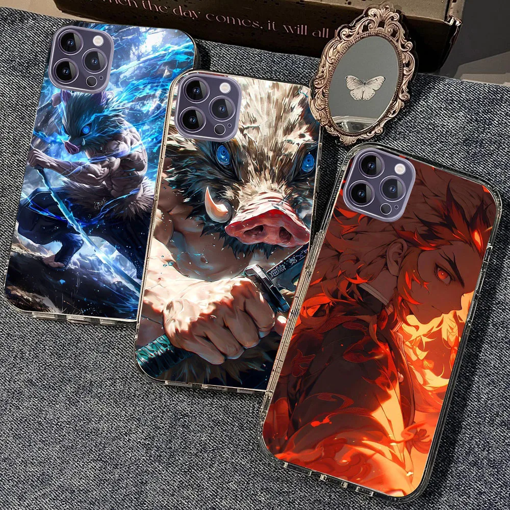 WEA-7 Demon Slayer Transparent Flexible TPU Case For LG K9 10 11 12 22 30 40 41 50 51 61 62 Plus Prime Max