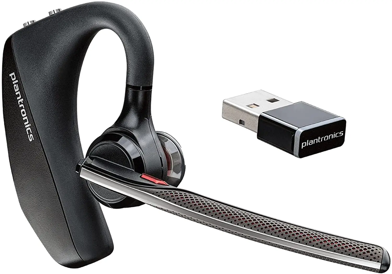 

Plantronics - Voyager 5200 UC (Poly) - Bluetooth Single-Ear (Monaural) Headset - USB-A Compatible to connect to your PC and/or