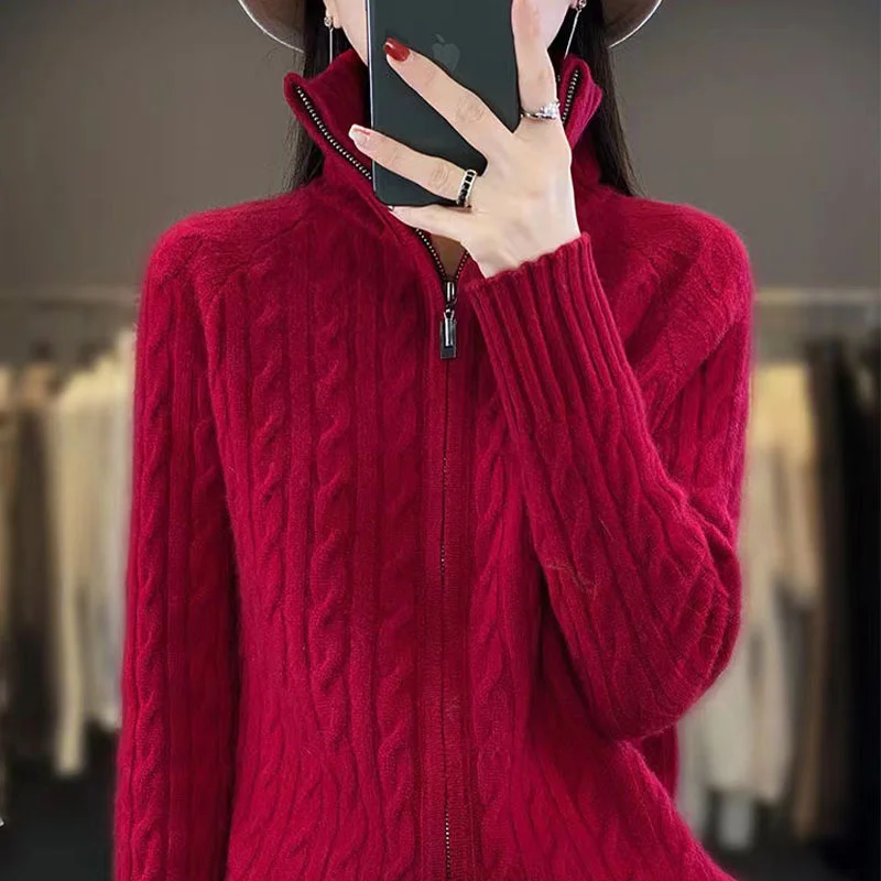 Новинка 2025 года корейский высококачественный осенне-зимний вязаный кардиган с